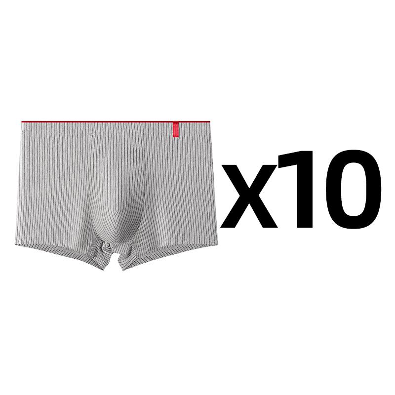 10 Pcs/Lot Men's Sexy Stripe Panties Underwear Knickers Underpants Shorts Fashion Under Wear Lingerie Boxers Briefs