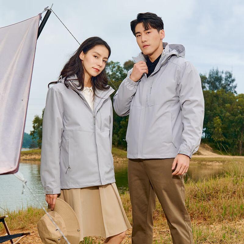 FENGXUN Unisex 3-in-1 Outdoor Winter Jacket with Fleece Liner