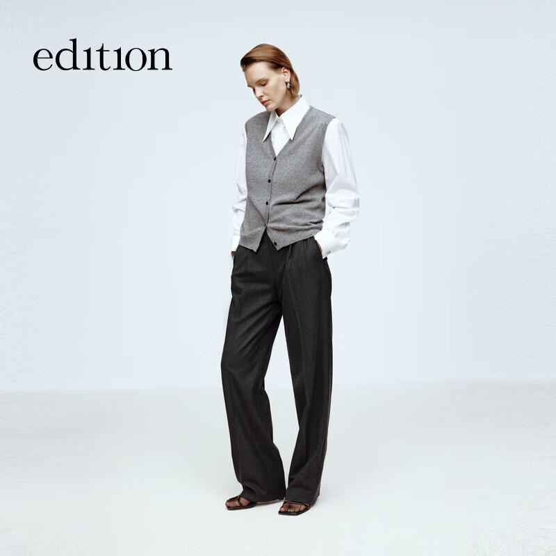 Edition Elite Wardrobe Women's Wool Straight-Leg Trousers