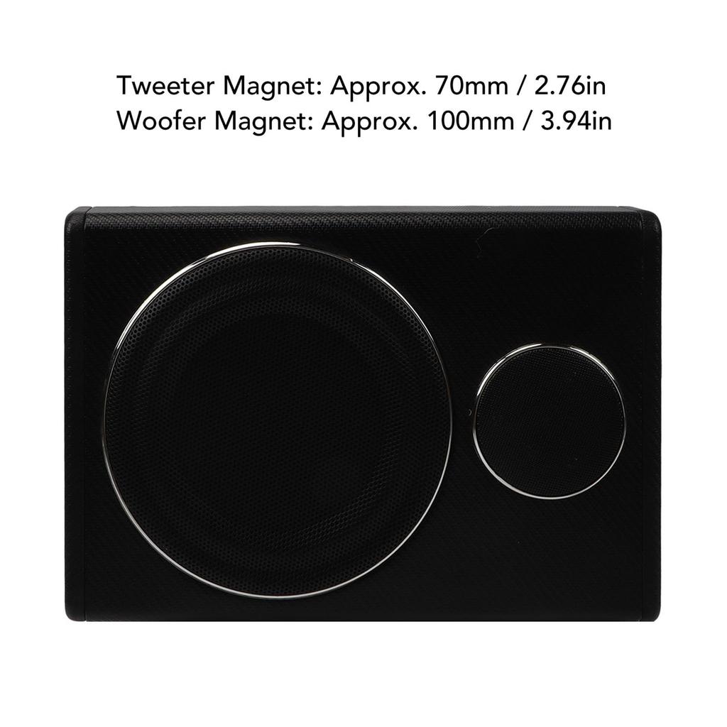 Εξαιρετικά Λεπτό Υπογούφερ Αυτοκινήτου Εξοικονόμηση Χώρου 800W 4 Ohm Ενεργό Μεγάλο Υπογούφερ Αυτοκινήτου για Καθίσματα Εμπειρία Μουσικής με Βύθιση