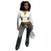 European Style Slimming Sportswear Set: Stand Collar Slim Fit Top & Shorts 2025