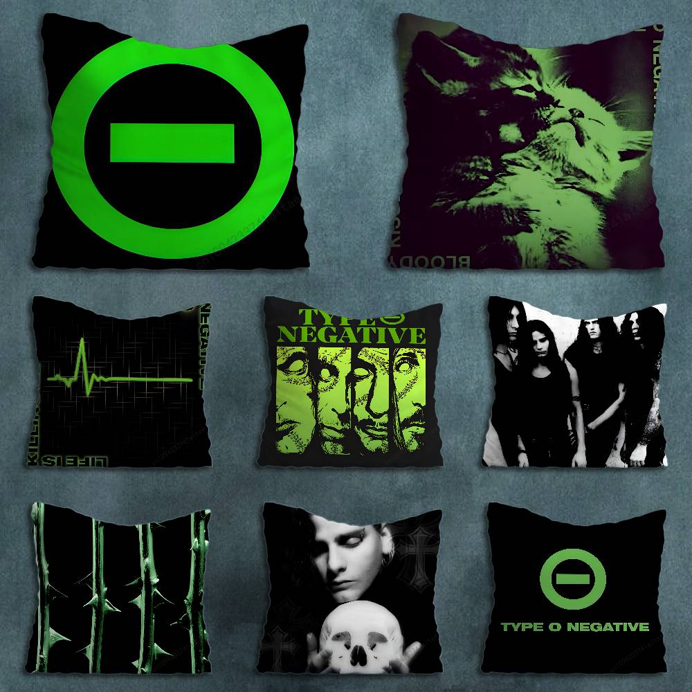 TType O NNegative Throw Pillow Case Living Room Sofa Cushion Cover For Home Bedroom Decoration Protector