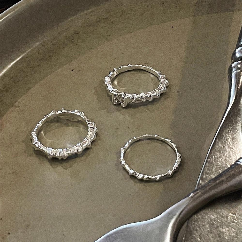 Minimalist Cold Style Personality Texture Ring Joint Ring Nana Same New Index Finger Ring