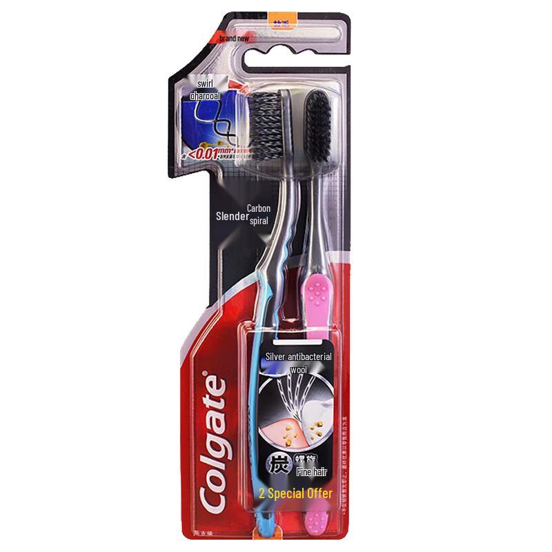 Colgate Slim Soft Charcoal Toothbrush 4-Pack