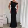 Women's Fish Tail Dress Sexy Ruched Sleeveless Ruched Waistline Party Dress