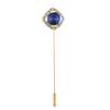 Fashionable Cubic Zirconia Chest Pin Neutral Aesthetic Brooch Corsage Pin Sturdy Clasp Detail For Dresses Coats