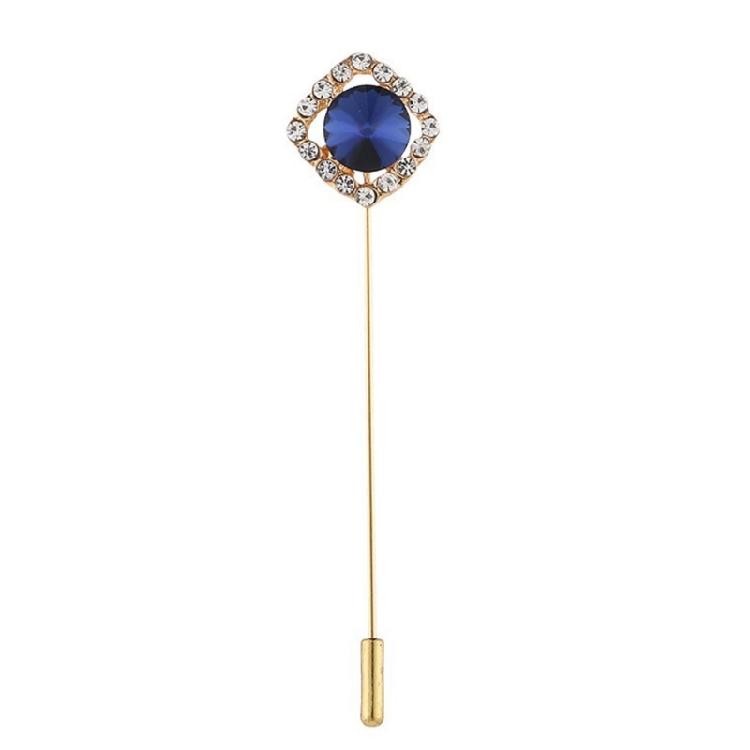 Fashionable Cubic Zirconia Chest Pin Neutral Aesthetic Brooch Corsage Pin Sturdy Clasp Detail For Dresses Coats