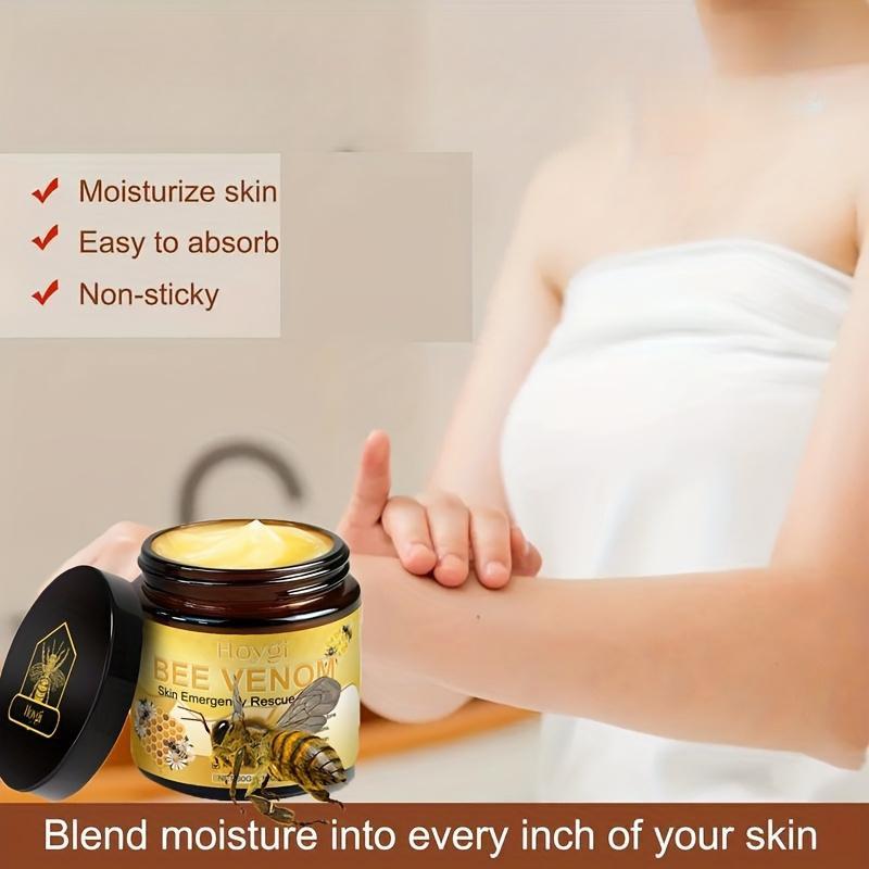 Bee Venom Cream - Quick Absorption, Long-lasting Moisturizing, Gentle Formula for All Skin Types - Day and Night Moisturizer