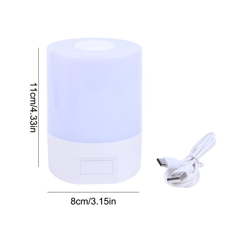 Rechargeable LED Night Light Timing Dimmable USB Table Lamp Night Light Baby Nursery Bedside Sleeping Touch Switch Ambient Light