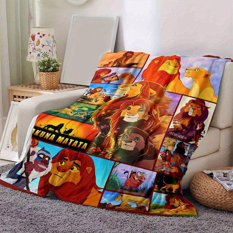

The Lion King Blanket - Ultra-Soft, Warm, Cozy Throw for Living Room, Sofa Decor, Four Seasons Travel Accessory - Cute Cartoon Character Hom 100x150cm