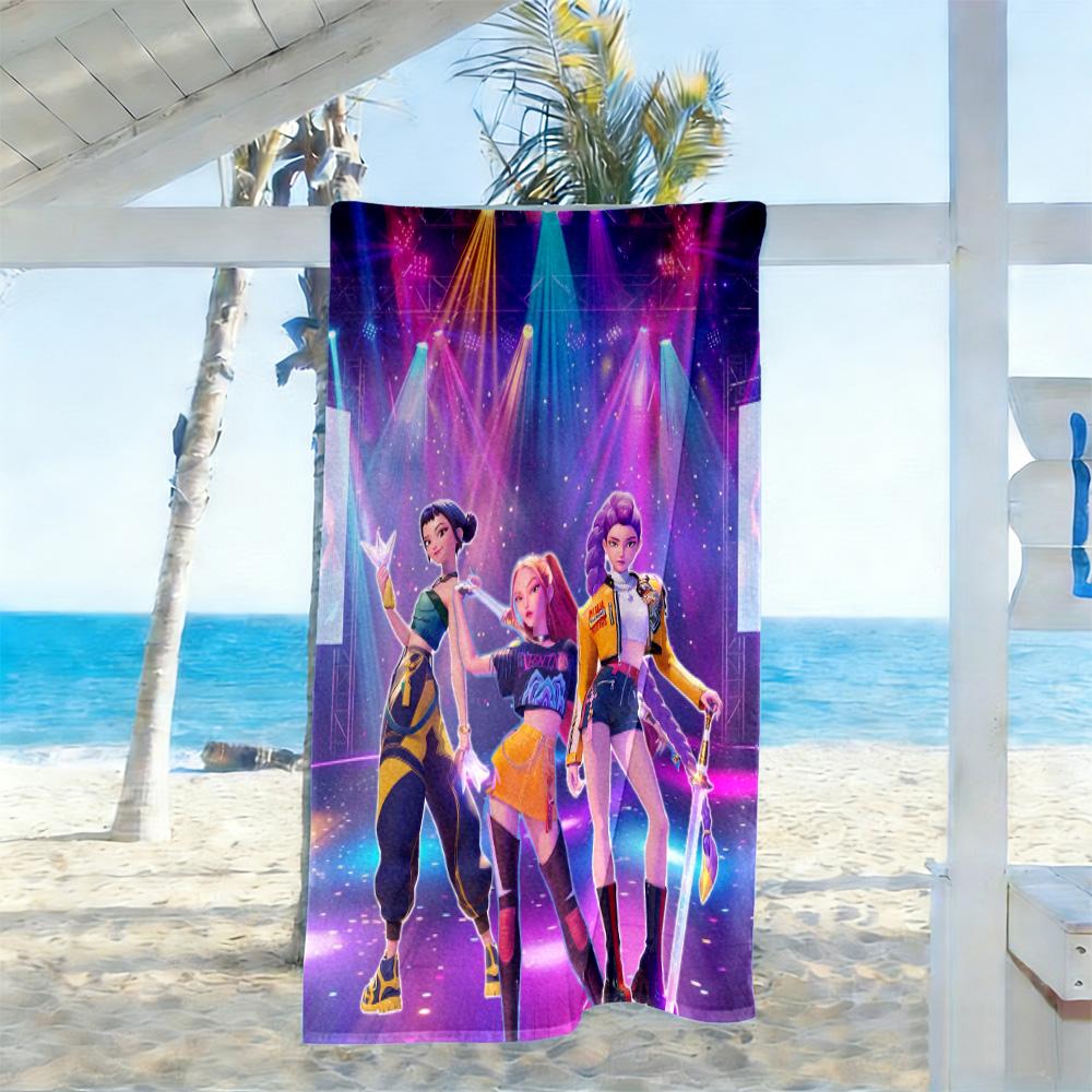 Galactic Fashion Heroes Beach Towel Soft Durable Quick-Dry Comfortable Lightweight