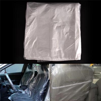 10Pcs Disposable Plastic Car Seat Covers Protectors Mechanic Valet Roll Plastics