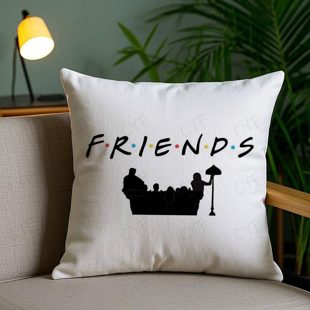 Classic F-Friends Tv Show Pillow Case Custom Printed Brushed Fleece Pillow, Baby Skin-Touch, Eco-Friendly Dye-Sublimation Cushio