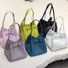 Bag women's summer new niche simple bucket bag versatile fashion underarm vegetable basket bag single shoulder crossbody