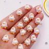 50ks Colorful Resin Mini Kawaii Heart Penguin Art Nail Flatback Drahostone Nášivka DIY Bow Scrapbook Dekor Příslušenství Řemesla