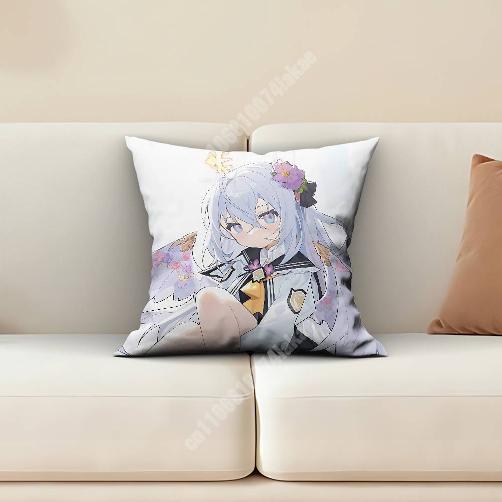 Blue Archive Shirasu Azusa Sofa Couch Pillow Cover Cushion Case Home Bedroom Decoration