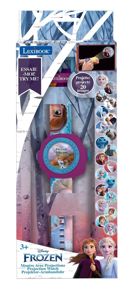 Reloj Proyector Frozen de Lexibook, Reloj Digital para Niños, DMW050FZ, Auténtico