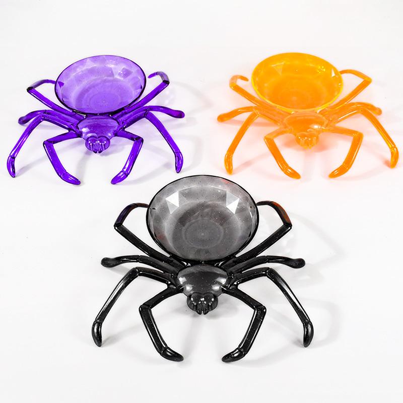 Halloween Spider Shaped Fruits Candy Basket Snack Cookie Bowl Plate Tray Kids Trick or Treat Halloween Party Table Decorations