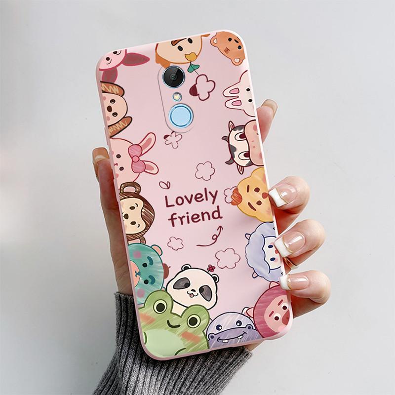 

For Redmi 5 Redmi5 Plus back cover Cute Cartoon Cat Dog soft protective Fundas silicon Phone cases For Xiaomi Redmi 5 plus case Redmi 5 Plus