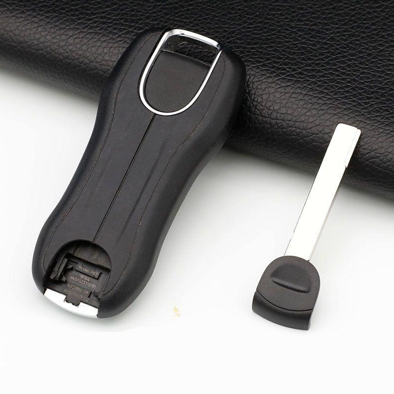 Coque de remplacement pour clé de voiture intelligente avec logo Pour Porsche Panamera Carman Macann Bobst Cayenne 911 970 981 991 996 92A 2018-Maintenant