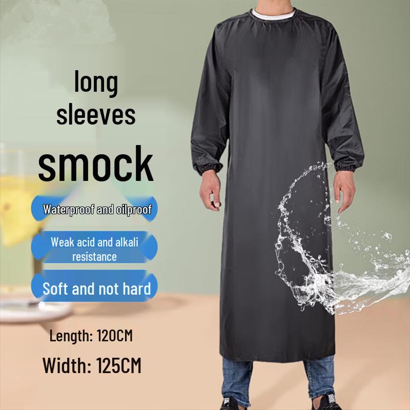 Heavy-Duty Waterproof Long-Sleeve Apron