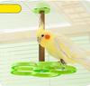 Washable Bird Spinning Toy 360° Rotation Parrot Perch with Anti-Slip Texture Hanging Parakeet Toys with 1.8'' Larger Washer