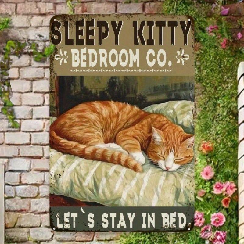 Retro Metal Tin Sign Wall Art Decor for Living Room Bedroom Office