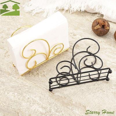 Space-Saving Metal Napkin Holder Nordic Style Freestanding Tissue Storage Rack Thicken Rust-proof Table Paper Organizer Coaster