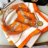 70cm Jedwabny Kwadratowy Szalik Damski Satynowy Bandana Nadruk Szaliki Opaska Na Głowę Modna Damska Chusta Do Włosów Owijana Kobieca Chusta Hidżab