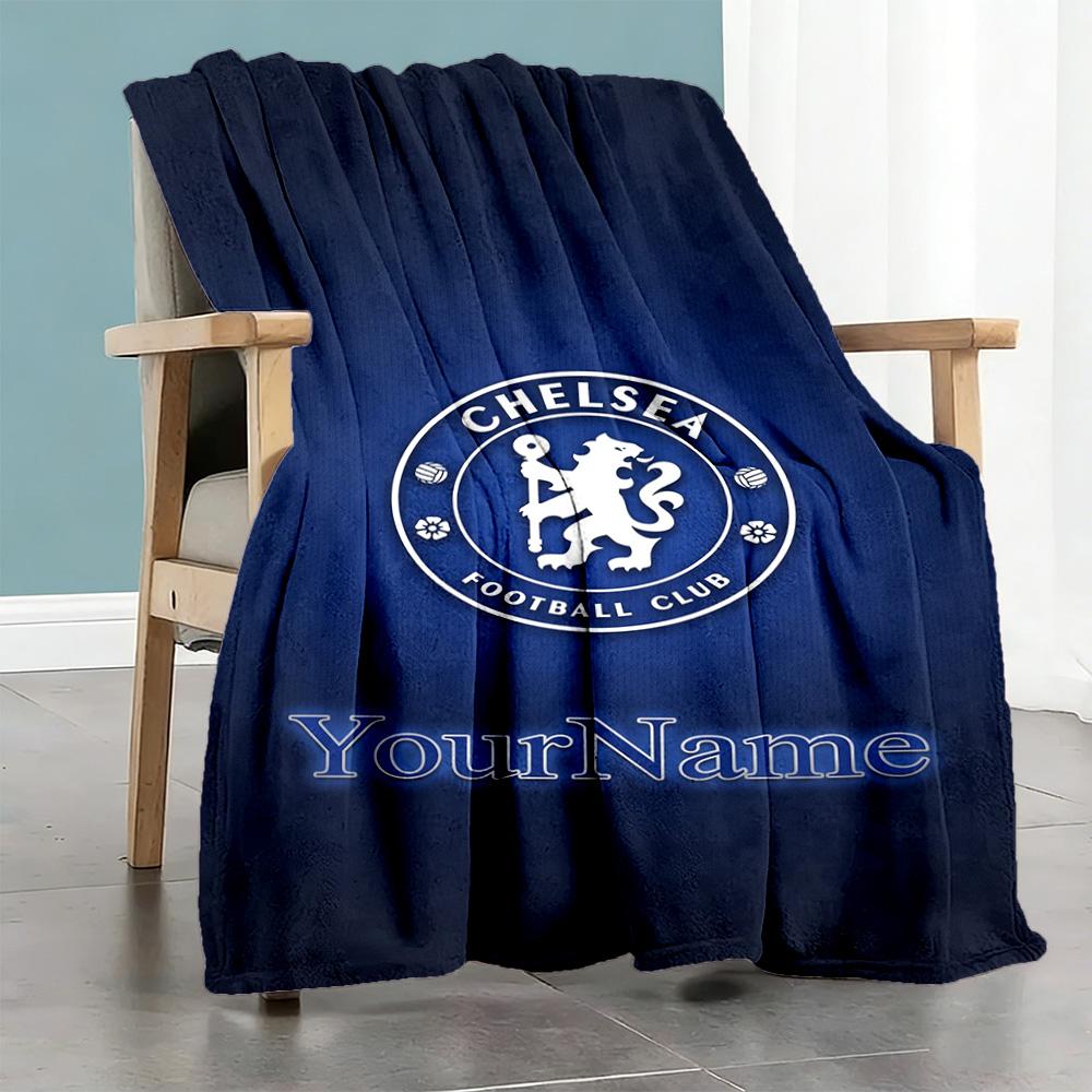 Chelsea Customize Your Name Blanket Lightweight Customizable Blanket Ultra-Soft Perfect for Bedding Couch Picnics Seaside Ideal for All Seasons