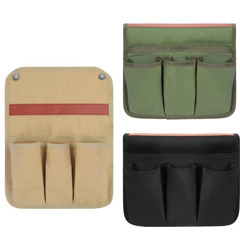 Armchair Armrest Organizer with 4 Pocket Storage for Camping 3 Colors