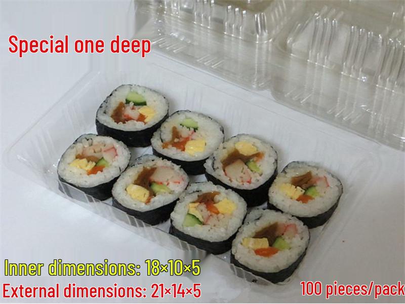 Sushi, Roast Duck, Pastry & Fruit Takeaway Box Set with Free Shipping & 100 Rubber Bands
