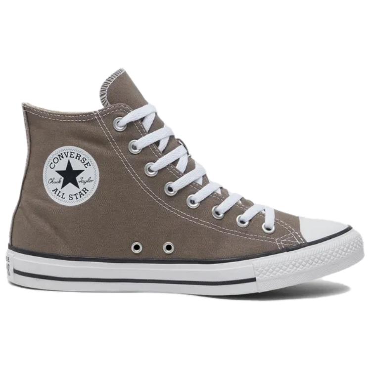 Converse Chuck Taylor All Star Comfortable Versatile Low-Top Slip-Resistant Durable High-Top Skate Shoes Unisex Sneakers Gray A08581C