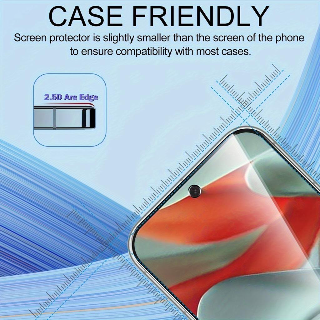 2pcs HD Screen Protector for Google Pixel 10 Pro XL 10 Pro 9 Pro XL Easy Installation Dust Removal HD Clear Protective Film