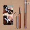Sandalwood Handle Nail Art Triangular Pen - Precision Painting Brush for Butterflies, Flower Petals, Leaves, & Embossing Designs