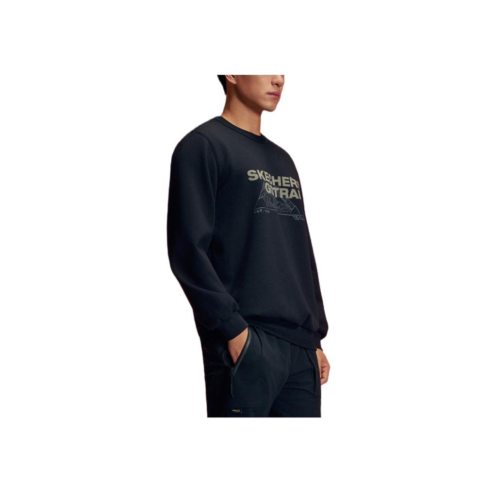 Skechers Outdoor Series Crew Neck Long Sleeve Pullover Sweatshirt Men Sweatshirt P425M155-0018