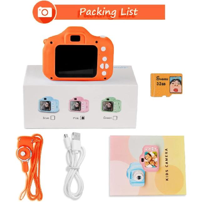 Kids Digital Camera, Christmas Birthday Gifts for Boys Age 3-9, HD Digital Video Cameras for Toddler, Portable Toy for 3 4 5 6 7 8 Year Old Boy with