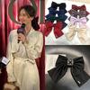 Large Fabric Bow Hair Clip - Korean Fairy Style Ponytail & Top Clip