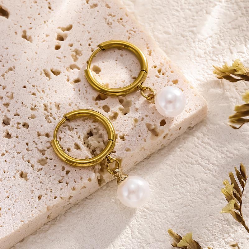 Early Spring Japanese-Korean Luxury Water Drop Pearl Earrings - Trendy High-End Style for Girls (2026)