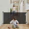 Cancello Retrattile per Bambini, Si Estende Fino a 1850 mm di Larghezza, 980 mm di Altezza, con Blocco di Sicurezza, Facile da Usare, Passaggio Senza Inciampare, Cancello a Rete per Cani per Scale,