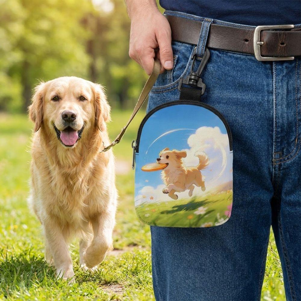 Waterproof Dog Treat Pouch Portable Pet Food Storage Bag Food Dispenser Bag Outdoor Travel