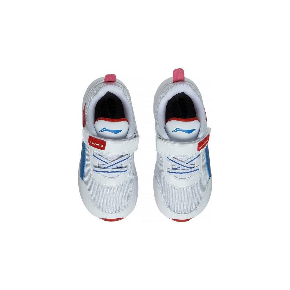 Li Ning Childrens Zhuo Da Wang Comfortable Shock Absorbing Wear Resistant Casual Shoes Kids Casual Shoes White Blue Red YKNS142-9