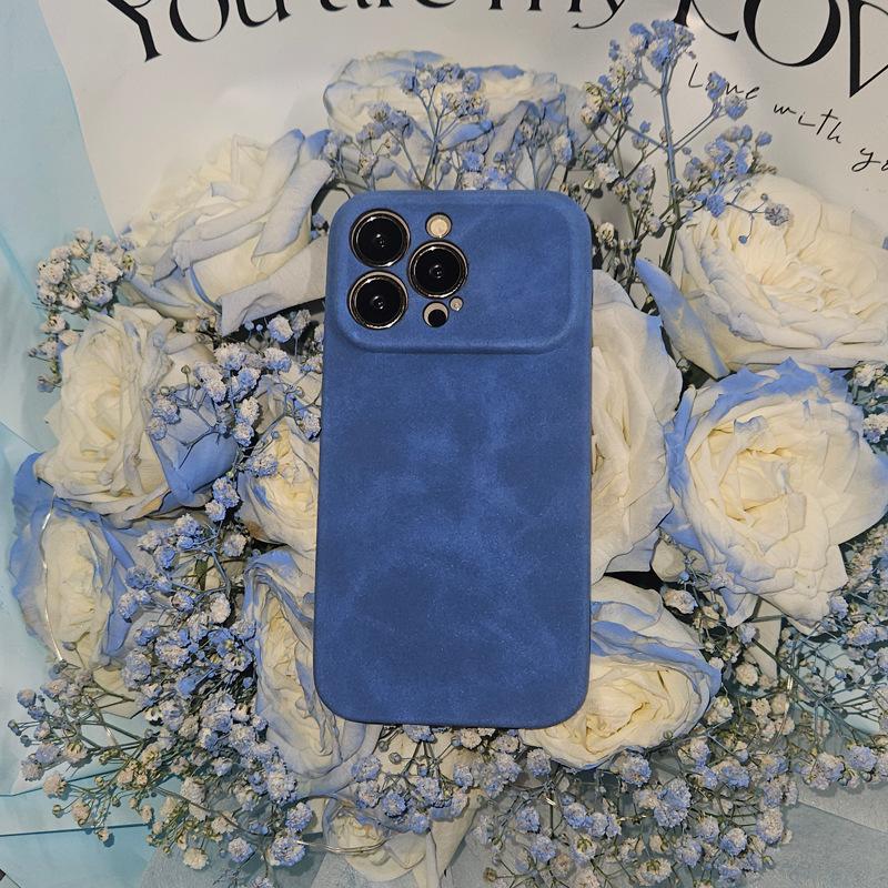 

Suede Fine Holes Are Suitable for Apple 15promax Phone Cases, IPhone14 Half-wrapped 13 Full Wrapped 12 Outer Shells iPhone 12 6.1 inch