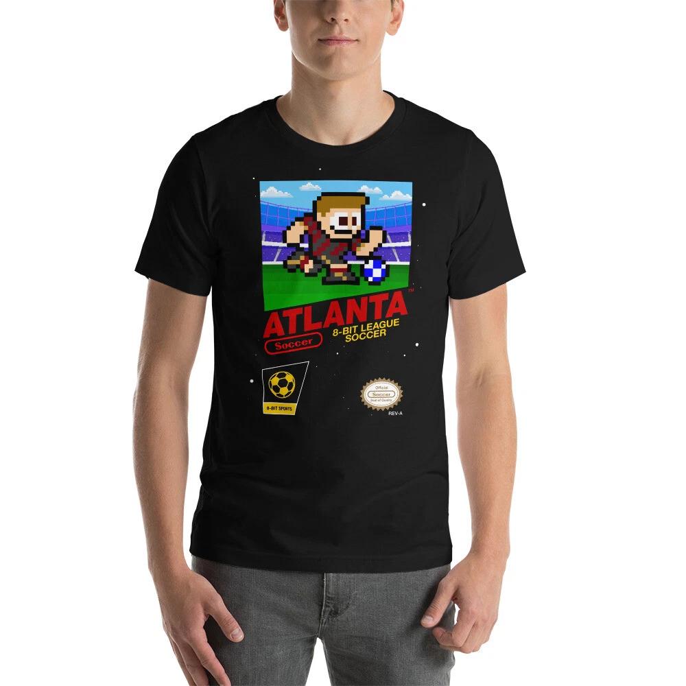 Atlanta United 8-bit Retro NES League Soccer Football Club FC Jersey Kit T-Shirt M