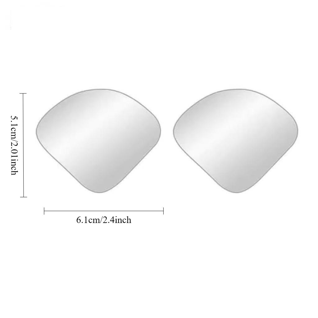 2 Blind Spot Mirrors High Definition Glass Convex Lens Rear View Wide Angle 360 ° Adjustable Auxiliary Mirror