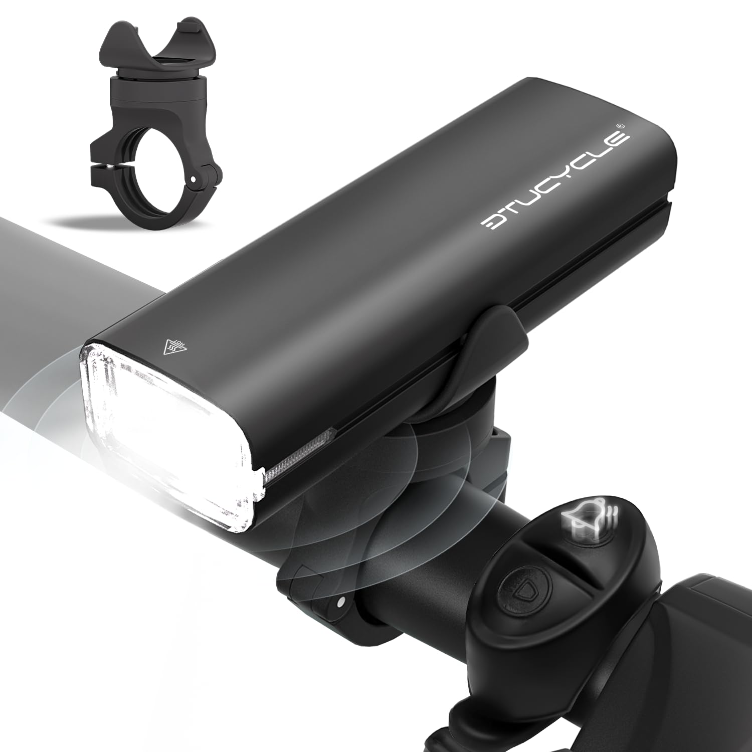 

for 2025 Ultra Rechargeable Bicycle Light Horn 5000mAh Ultra Bright 1500 IPX7 Battery Level Easy Perfect for Disaster Night Power Mountain and Also