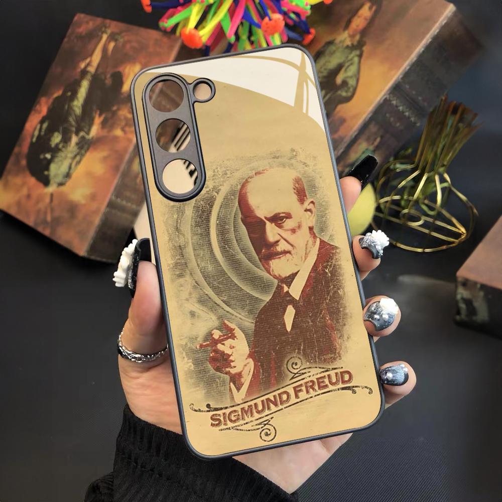 

Sigmund psychoanalysis Freud Phone Case for Samsung Galaxy S24 S23 S22 S21 S20 A24 A34 A54 A53 Note20 M54 Fe Ultra Plus Glass Samsung s22