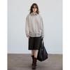 Demana Women's Faux Two-Piece Asymmetrical Plaid Sweatshirt