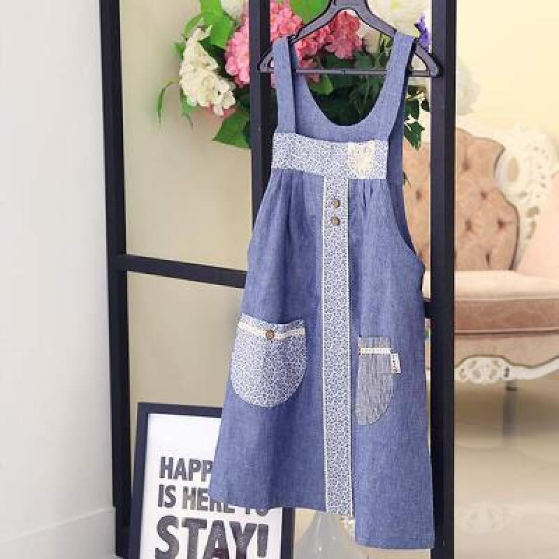 Floria Cotton Apron - 2 colors brown