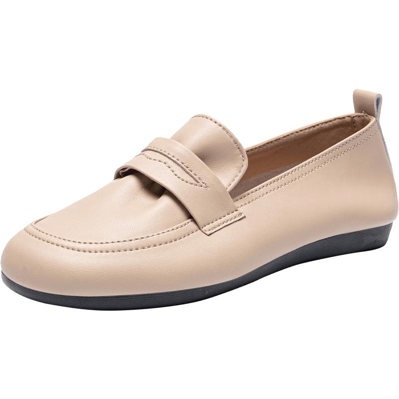 ZHR Women's Cowhide Slip-On Loafers
